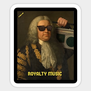 Royalty lord of music old painting Sticker